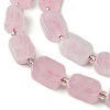 Natural Rose Quartz Beads Strands G-C098-A15-01-4