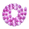 Dyed Natural Selenite Beads Strands G-T138-233F-2