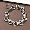 304 Stainless Steel Rolo Chain Bracelets for Women BJEW-S176-01P-A-1