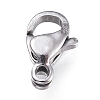 Tarnish Resistant 316 Surgical Stainless Steel Lobster Claw Clasps X-STAS-M281-01P-A-1