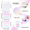 100Pcs Rectangle Gradient Color Paper Hair Clip Display Cards CDIS-TA0001-32-4