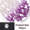 125Pcs Resin UV Reactive Beads RESI-PA0001-34B-2