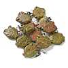 Natural Unakite Pendants G-B127-16P-07-1