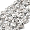 Electroplated Shell Pearl Beads Strands BSHE-A001-01F-1