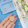 3 Pairs Brass Micro Pave Clear Cubic Zirconia Hoop Earrings EJEW-BBC0001-29-3