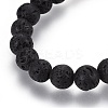 Spiral Shell Stretch Charm Bracelets BJEW-JB04114-4
