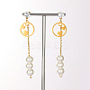 Sweet Tassel 201 Stainless Steel Stud Earrings SA4259-1-2