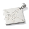 Christmas 304 Stainless Steel Pendants STAS-Z098-44P-2
