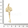 Brass Micro Pave Cubic Zirconia Big Pendants KK-B147-04G-06-3