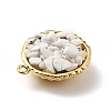 Natural Howlite Chip Pendants KK-C242-05G-15-4