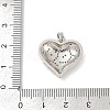 Brass Micro Pave Cubic Zirconia Pendants LS-KK-R221-01P-02-3