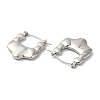 Non-Tarnish 304 Stainless Steel Thick Hoop Earrings for Women EJEW-Z026-28P-2