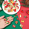 40Pcs 10 Styles Christmas Theme Plastic Pendants FIND-SC0011-40-3