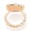 Oval Brass Finger Ring Settings KK-T076-37G-3