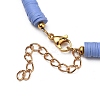 Handmade Polymer Clay Heishi Beaded Necklaces NJEW-JN02910-4