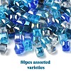 80Pcs 5 Colors Electroplate Glass Beads EGLA-YW0001-78-2