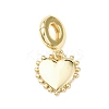 Brass European Dangle Charms LS-KK-B159-02G-1