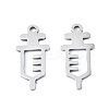 Non-Tarnish 201 Stainless Steel Pendants STAS-T044-250P-1