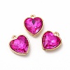 Faceted Glass Rhinestone Pendants GLAA-I051-B20-2