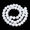 Opaque Solid Color Imitation Jade Glass Beads Strands EGLA-A039-P6mm-D15-2