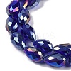 Transparent Electroplate Glass Beads Strands EGLA-N013-T6mm-B07-3