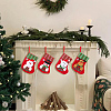 12Pcs 4 Styles Cloth Christmas Stocking Gift Bag Pendant Decoration FIND-SP0020-60D-6