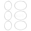 3 Pairs 304 Stainless Steel Ring Hoop Earrings EJEW-LP0001-04-1