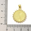 Virgin Mary Theme Rack Plating Brass Micro Pave Cubic Zirconia Pendants KK-C074-23G-03-3