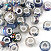 30Pcs Printed Transparent Resin European Beads RESI-TADJ0001-03A-2
