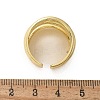 Brass Multi-layer Cuff Finger Rings RJEW-C120-03G-5