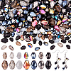 296Pcs 2 Styles Transparent Glass Beads GLAA-AR0001-78C-1