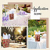8Pcs 2 Styles Rotro Rose Flower Print Paper Packaging Tote Bags ABAG-BBC0001-32-6