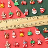 24Pcs 12 Styles Christmas Theme Opaque Resin Pendants RESI-FS0001-86B-5