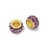 Alloy Rhinestone Clay Pave Beads ALRI-D300-04G-11-2