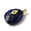 Dyed Natural Lapis Lazuli Pendants G-Z090-01G-07-2