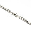 Tarnish Resistant 304 Stainless Steel Venetian Chain Necklace Making LS-STAS-A028-N031P-3