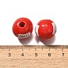 Valentine's Day Element Printed Wood Beads WOOD-R002-01-08-3