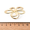 304 Stainless Steel Cuff Rings for Women RJEW-F193-05G-3