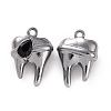 Rack Plating Alloy Glass Pendants FIND-I037-08B-02-1