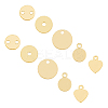 304 Stainless Steel Links Connectors & Charms & Spacer Beads STAS-UN0016-70G-1