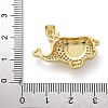 Elephant Brass Micro Pave Cubic Zirconia and Enamel Pendants KK-M319-05G-02-2