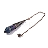 Natural Fluorite Pointed Dowsing Pendulum Big Pendants G-H285-06R-A30-4