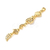 Brass Micro Pave Clear Cubic Zirconia Pendants KK-D101-01A-G-2