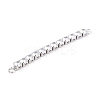 Brass Clear Round Cubic Zirconia Links Connectors ZIRC-G170-23B-P-3
