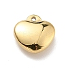 Ion Plating(IP) 304 Stainless Steel Glaze Manual Polishing Charms LS-STAS-G030-09A-G-2