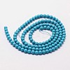 Synthetic Turquoise Beads Strands G-N0210-02-3mm-2