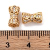 Brass Beads With Clear Cubic Zirconia KK-S403-09G-3