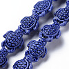Glazed Porcelain Beads PORC-Q265-007D-1