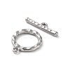 Non-Tarnish 304 Stainless Steel Ring Toggle Clasps X1-STAS-A092-09B-P-2