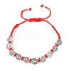Nylon Rope Braided Bracelet for Women LS-BJEW-Z156-03AS-01-4